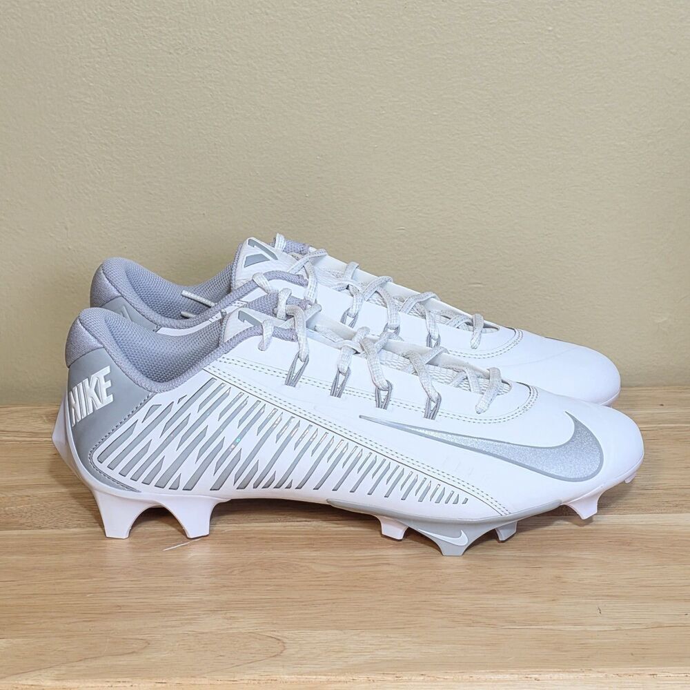 Nike Vapor Edge 360 VC Footall Cleats White Silver DO6294-100 Men's Size 10.5